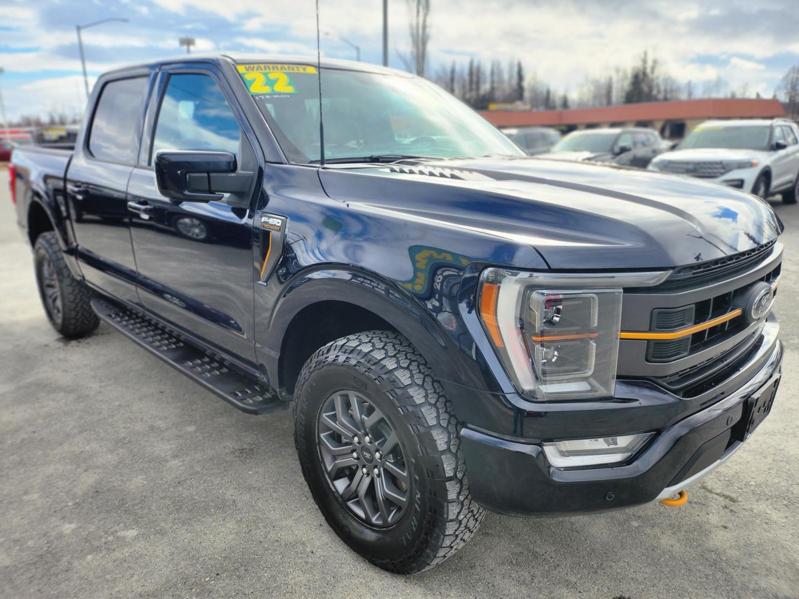 2022 BLUE /BLACK FORD F-150 TREMOR (1FTEW1E81NF) with an 3.5L engine, Automatic transmission, located at 1960 Industrial Drive, Wasilla, 99654, (907) 274-2277, 61.573475, -149.400146 - Photo #7